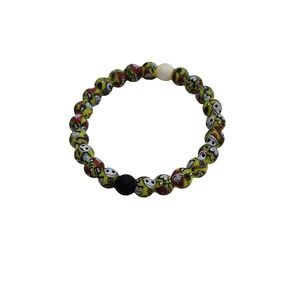 Lokai Unisex Nightmare Before Christmas Silicone Bead Bracelet Green Small